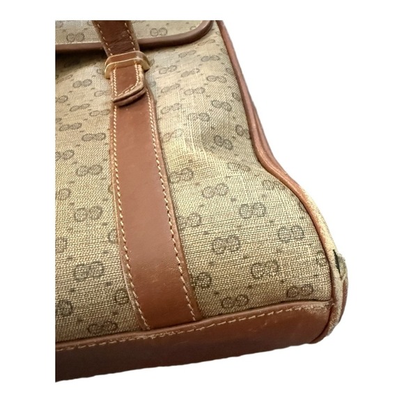 Gucci Micro GG Monogram Top Handle Bag Vintage Brown - Picture 4 of 11